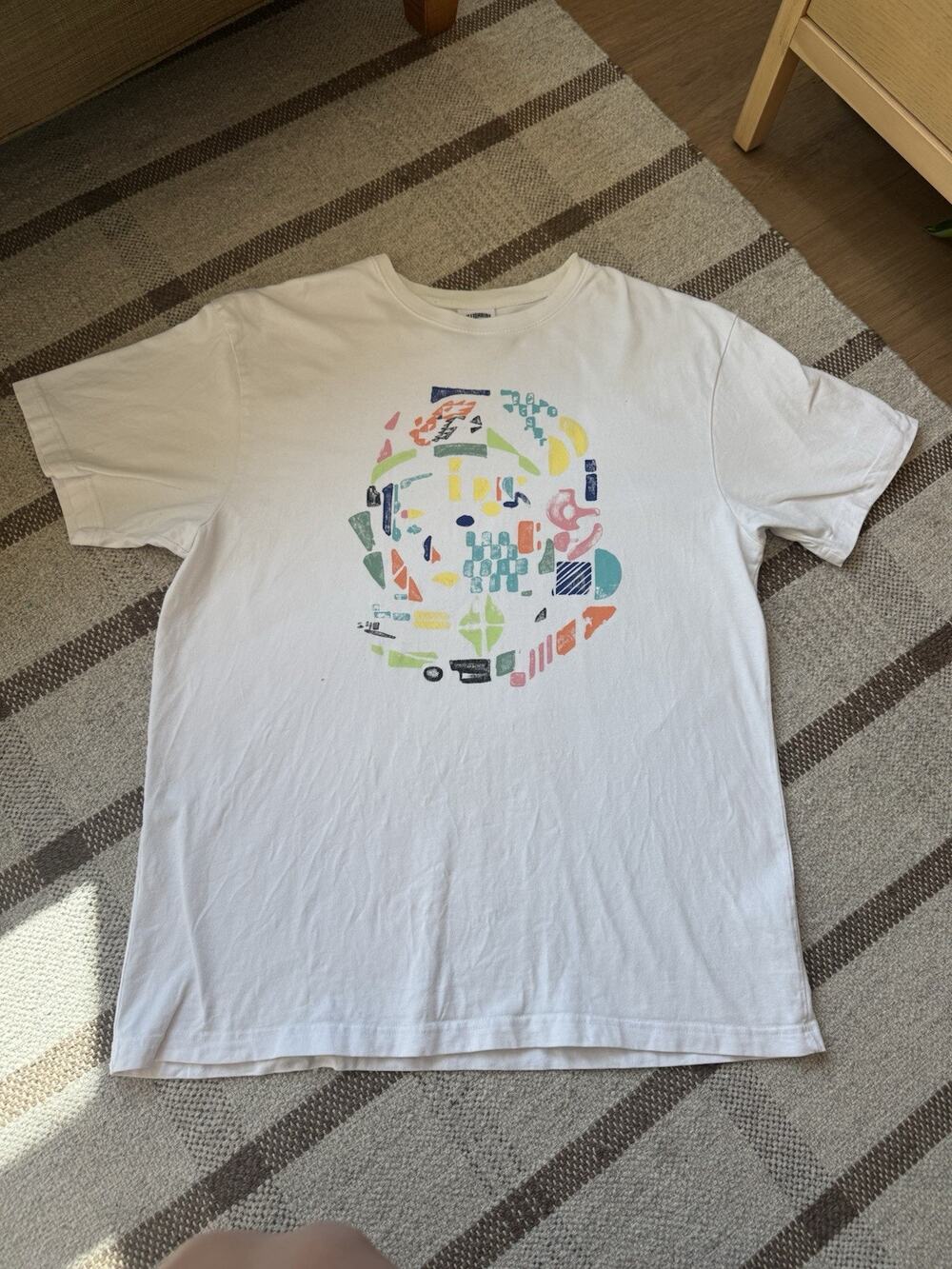 Billionaire Boys Club Men’s Short Sleeve T Shirt XL White Abstract Astronaut